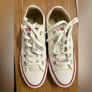 Converse All Star Sneakers Mens 3.5 Womens 5.5 White Lace Up Low Top Sneakers